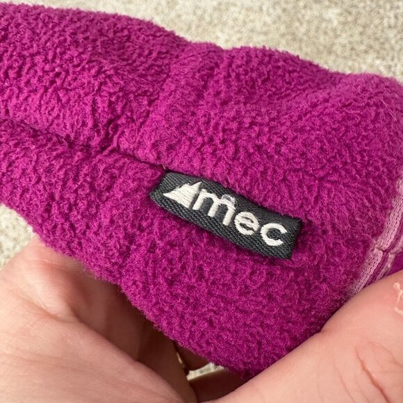 XS MEC baby mitts purple Polartec - Picture 5 of 5